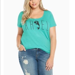 Torrid - ARIEL GRAPHIC SCOOP TEE. NWT 2